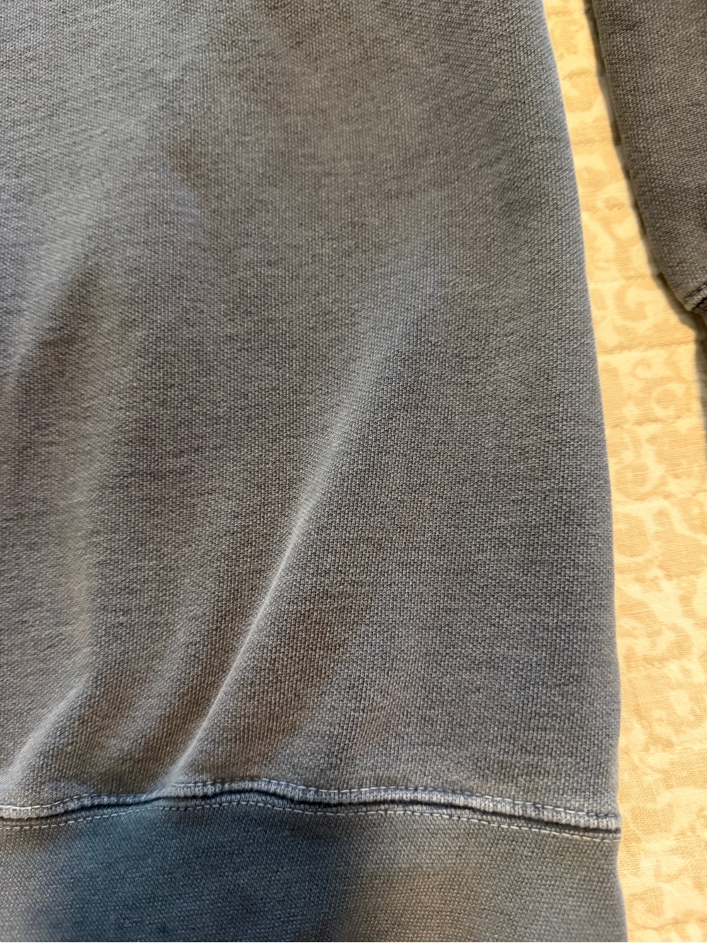 SEASIDE Graphic Crewneck Sweatshirt - Slate Blue with Teal Print - Picture 5 of 6